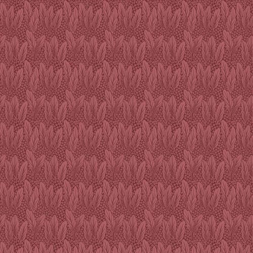 Lim & Handtryck - Trädgård - Glimmer/Röd K50-30