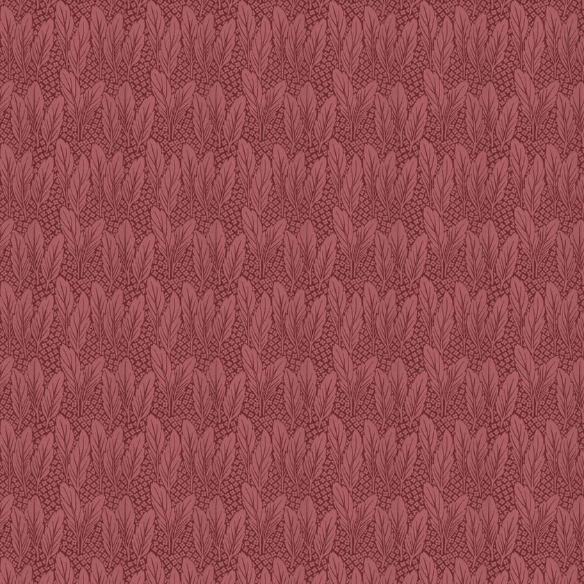 Lim & Handtryck - Trädgård - Glimmer/Röd K50-30