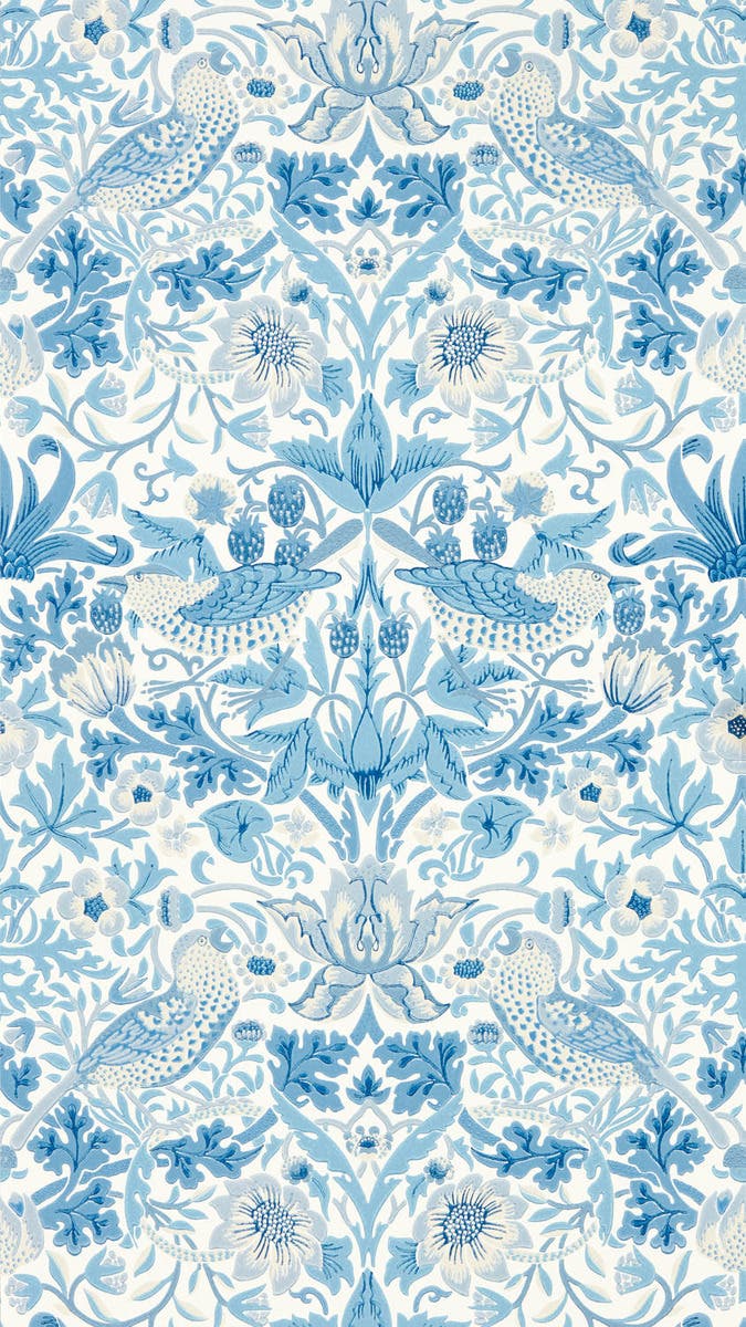 Simply Strawberry Thief W Simply Morris Wallpapers