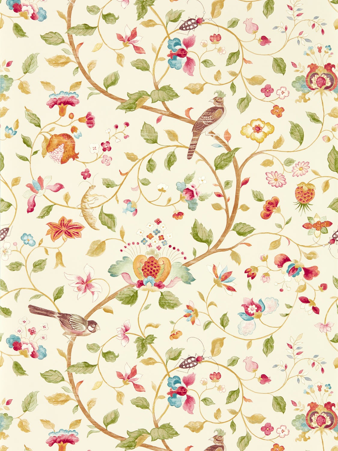 Sanderson - Aril`s Garden Olive/Mulbe Arboretum Wallpapers
