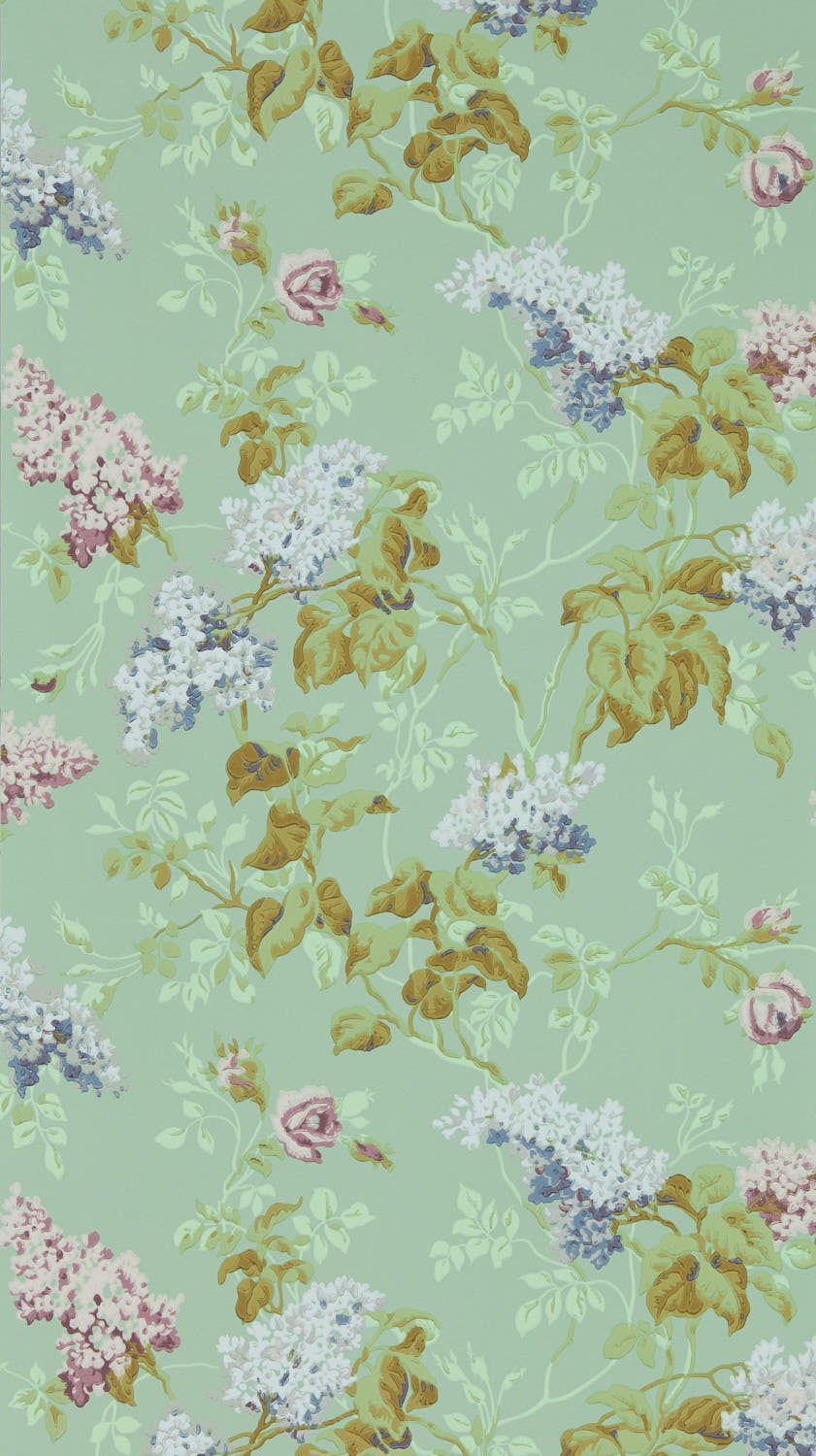 Sanderson - Sommerville Mint/Plum Sanderson One Sixty Wallp