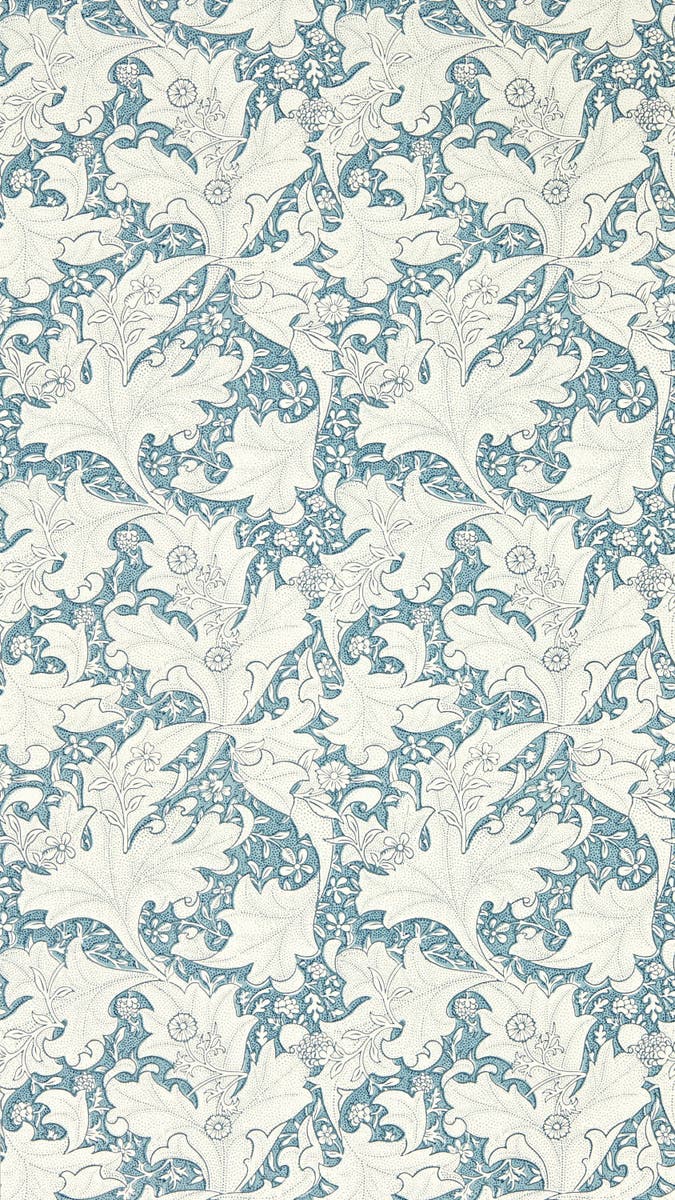Morris & Co - Wallflower Woad Blue Emery Walker`s House Wall