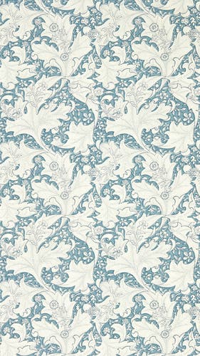 Morris & Co - Wallflower Woad Blue Emery Walker`s House Wall