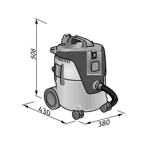 Flex Dammsugare VC21 L-klass MC - ink. Städset