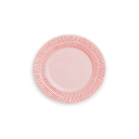 Stripes Tallrik 21 cm Ljusrosa