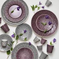 Lace Mugg 30 cl Plommon