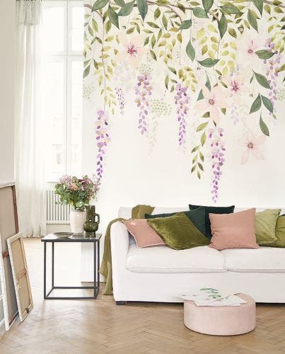 Casadeco - Glycine_M Violet 200X280 Gardens
