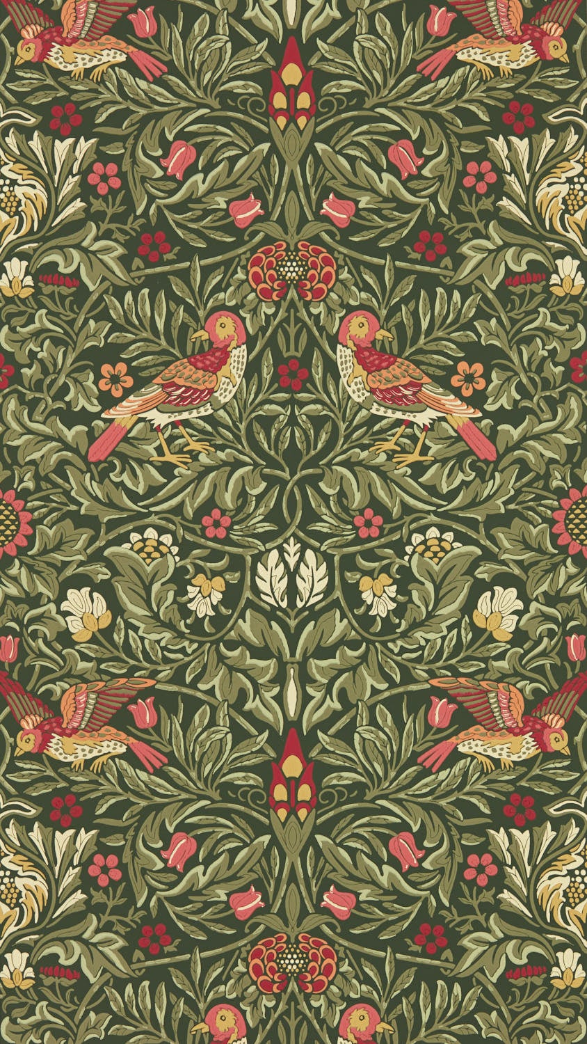 Morris & Co - Bird Wooded Dell Emery Walker`s House Wall