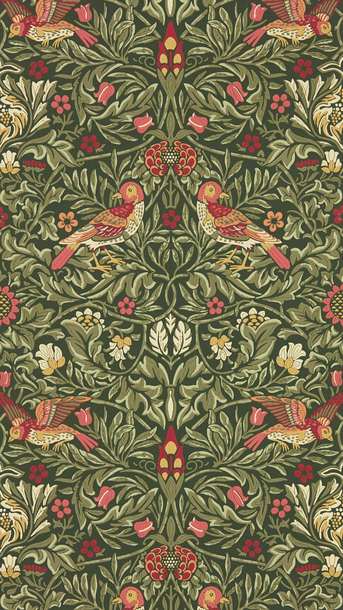 Morris & Co - Bird Wooded Dell Emery Walker`s House Wall