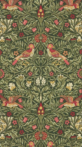 Morris & Co - Bird Wooded Dell Emery Walkers House Wall