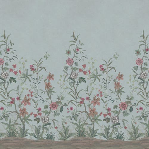 Peacock Toile Scene 3 Picture Book Wallpapers I