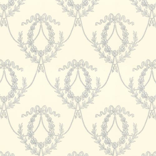 Lim & Handtryck - Hovkonditoriet - Vit/ljusblå x121-41