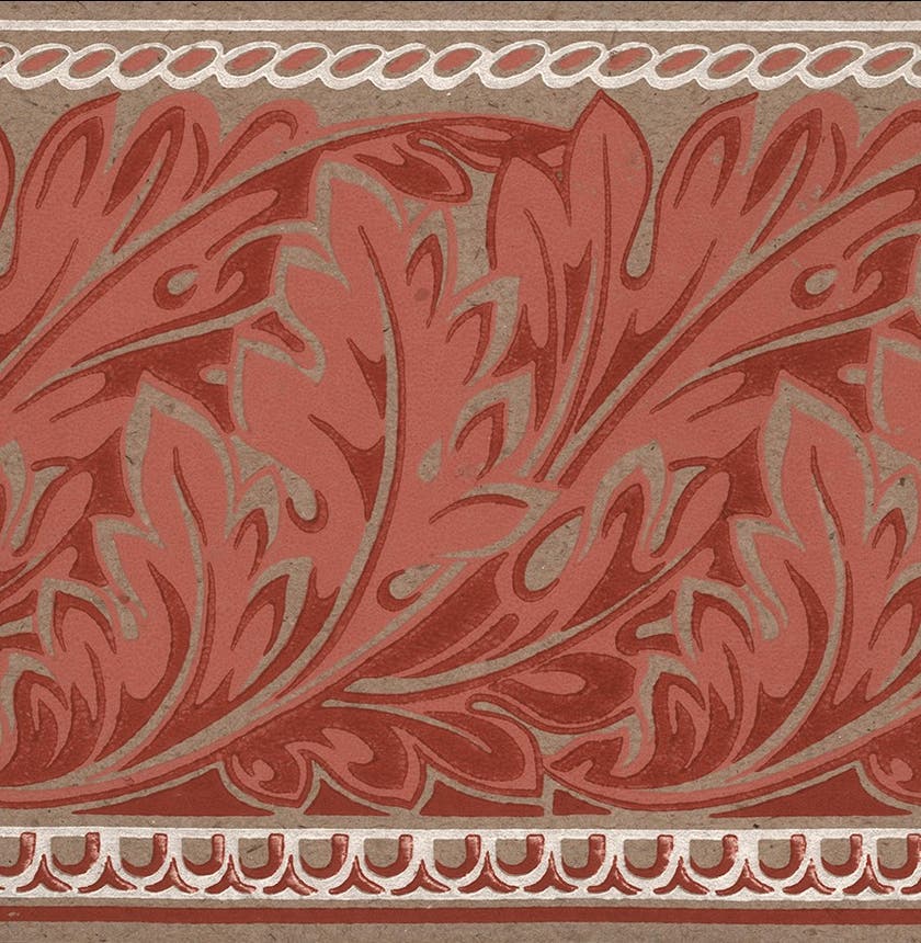 Lim & Handtryck - Viktoria II - Kvist/Röd B14-30