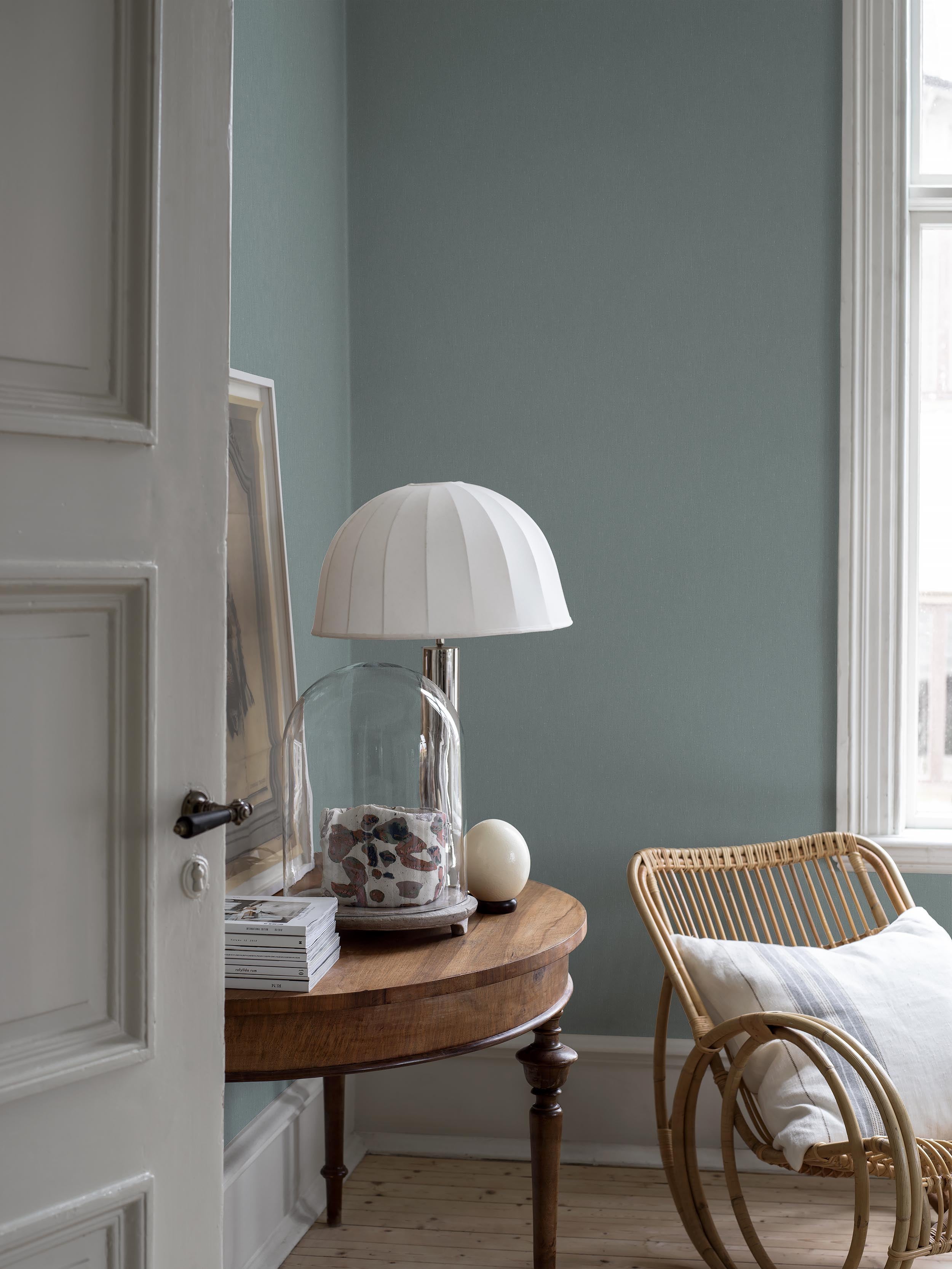 Boråstapeter - Teal Linen
