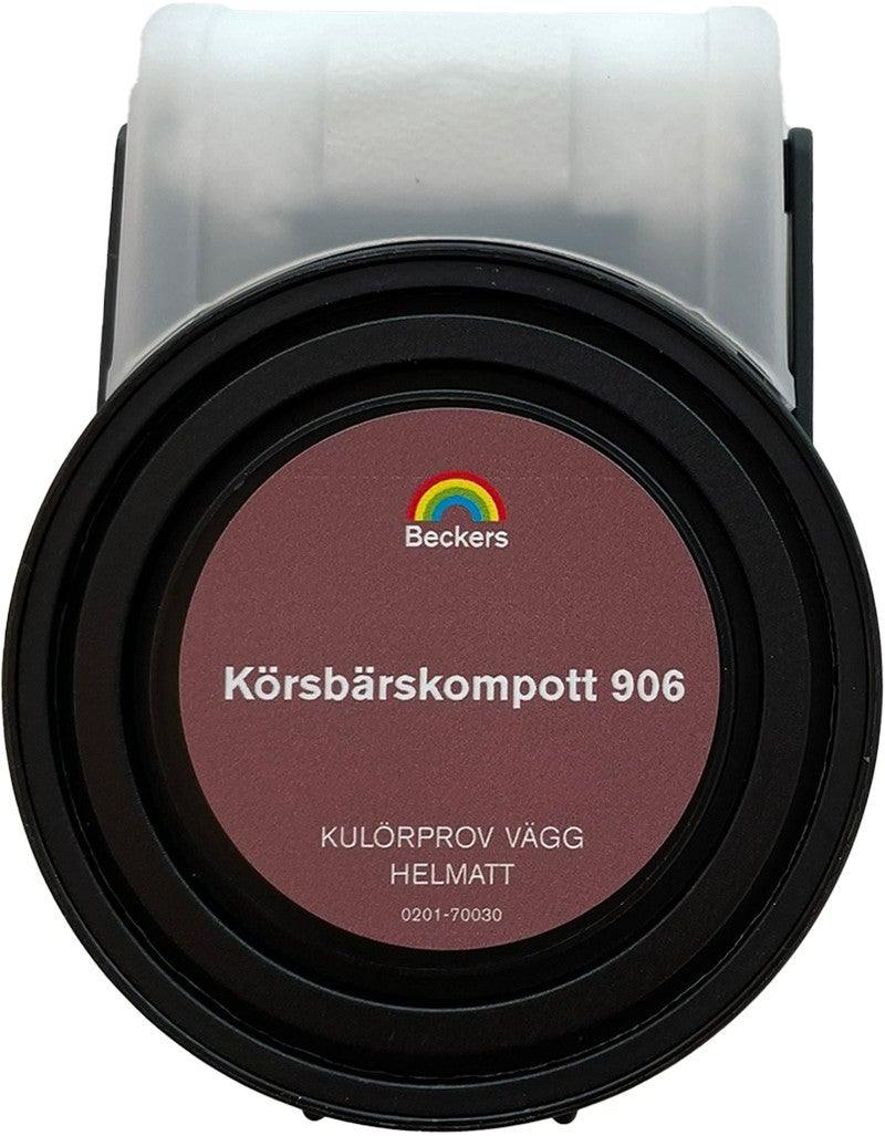 Beckers Kulörprov Helmatt 55ml Körsbärskompott 906 0,055 L Körsbärskompott 906