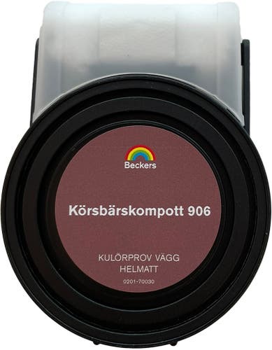 Beckers Kulörprov MINIROLLER Helmatt 55ml Körsbärskompott 906 0,055 L Körsbärskompott 906