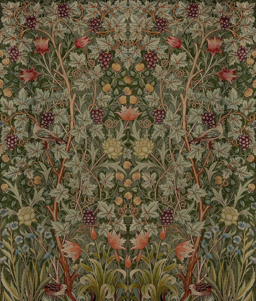 Midbec Tapeter - Vine Embroidery