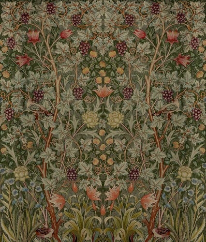 Midbec Tapeter - Vine Embroidery