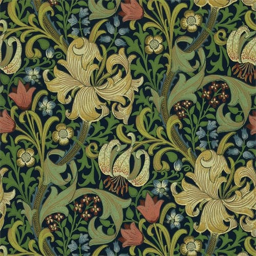 Morris & Co - Golden Lily Indigo Morris 160th Anniversary