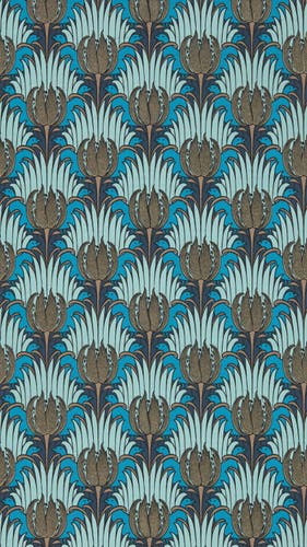Morris & Co - Tulip & Bird Opal & Seafo Bedford Park Wallpapers