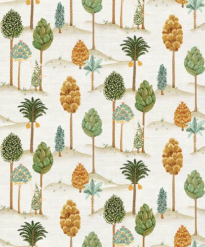 Osborne & Little - Foresta Byzance Foresta Olive/Gol