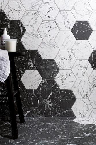 Marriott Marquina hex 14x16,3