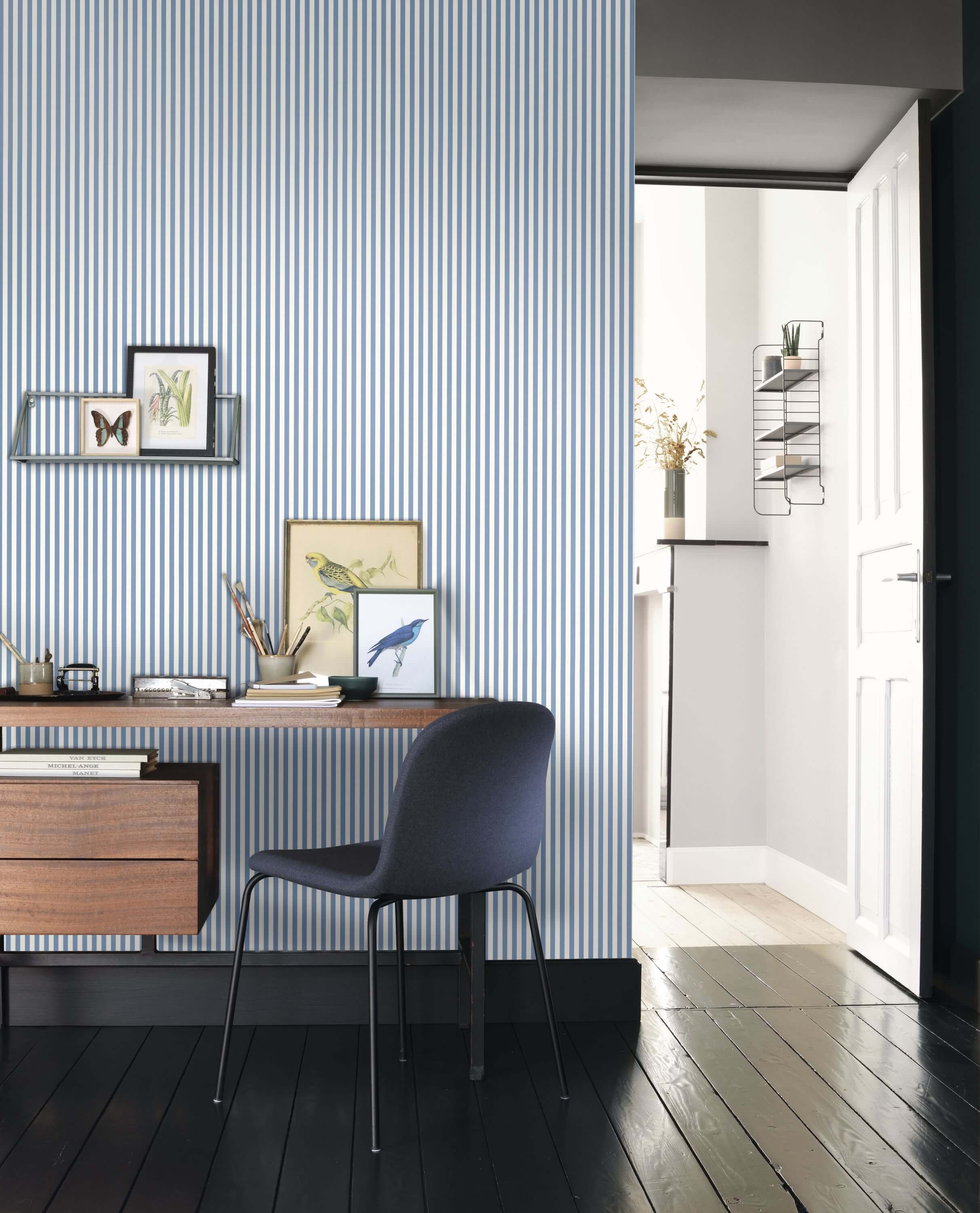 Casadeco - Rayures Bleu Marine Once Upon A Time 2