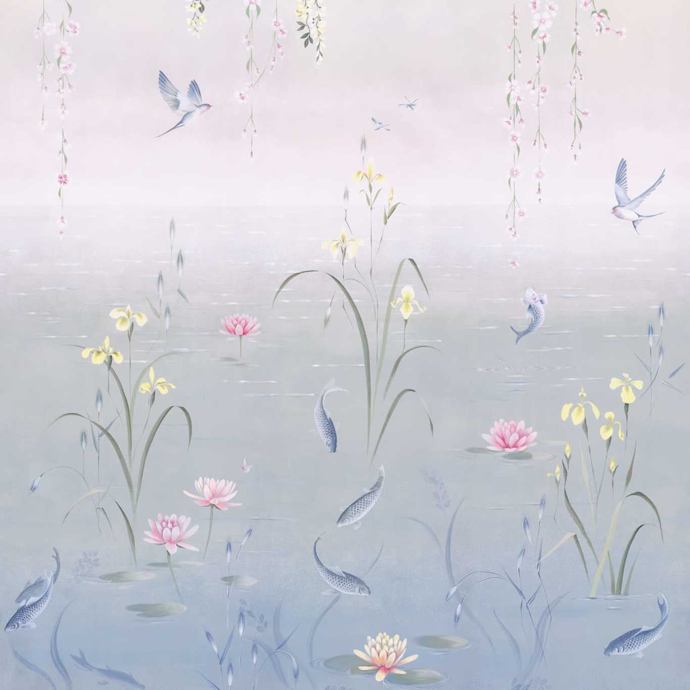 Sanderson - Water Garden Soft Jade/Pi Water Garden Wallpapers