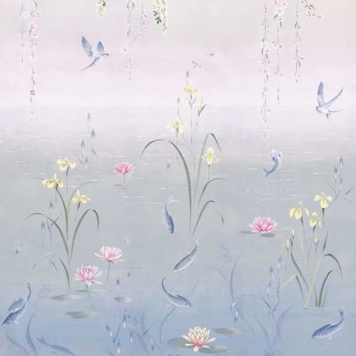 Sanderson - Water Garden Soft Jade/Pi Water Garden Wallpapers