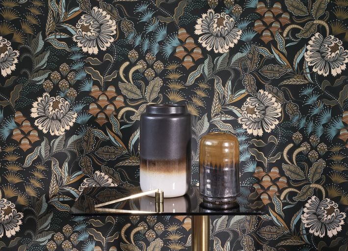 Casadeco - Bloomsbury Noir Reglisse Derby