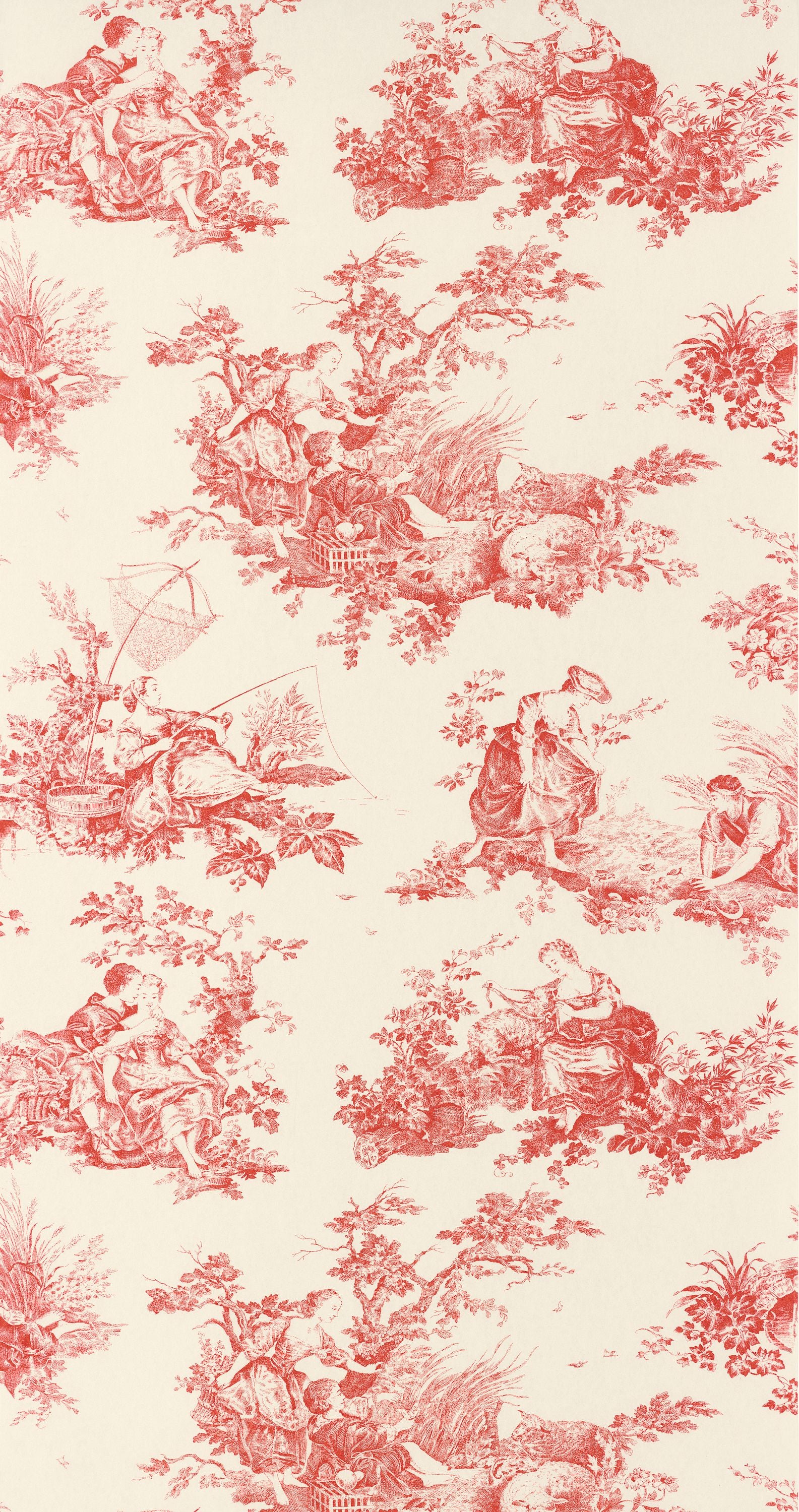 Casadeco Scene D'Été Rouge Carmin