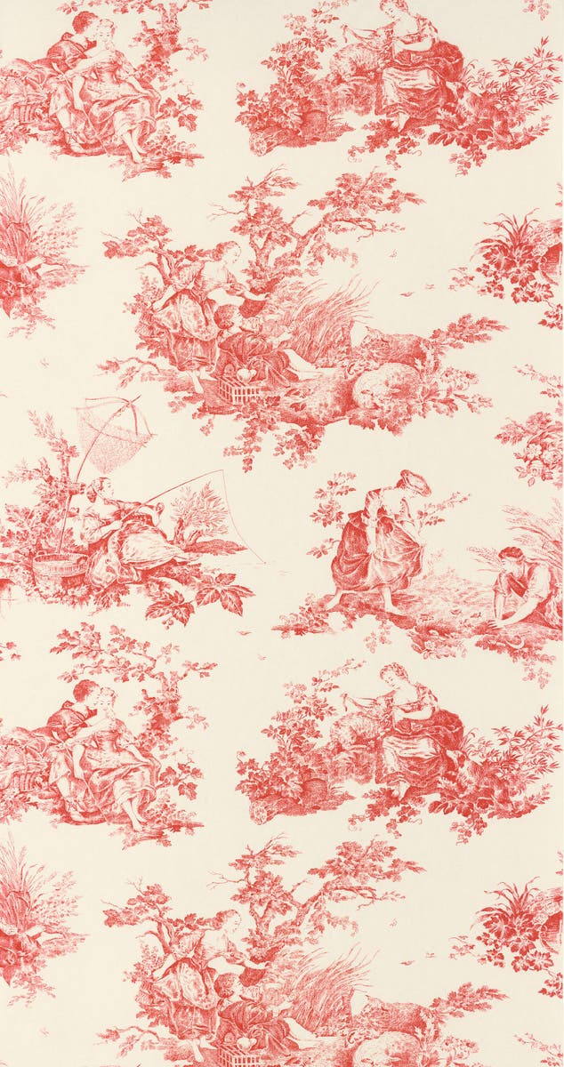 Casadeco Scene D'Été Rouge Carmin