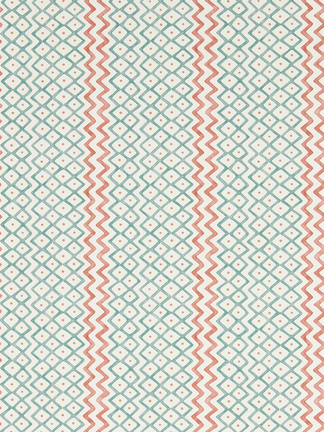 Sanderson - Khes Udaipur Blue/Aleppo Pepper