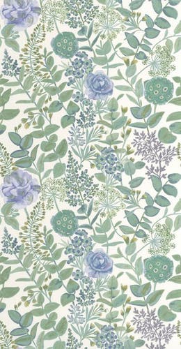 Casadeco - Garden Flowers Bleu / Ver Soliflore