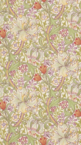 Morris & Co - Golden Lily Olive/Russet Morris 160th Anniversary