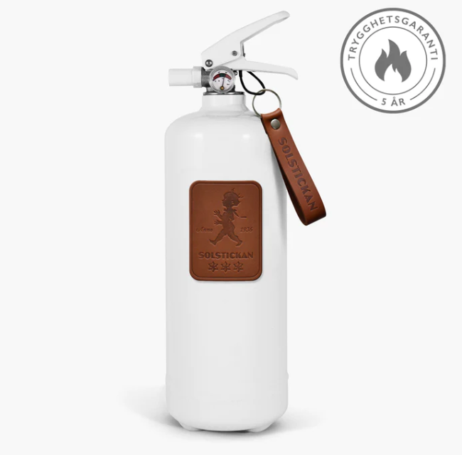 Brandsläckare 2 kg Mörkt läder