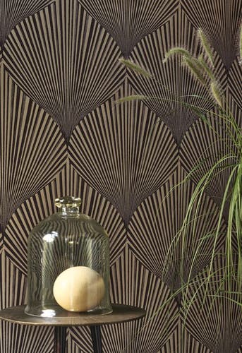 Casadeco - Semiramis Noir Reglisse Babylone Cad