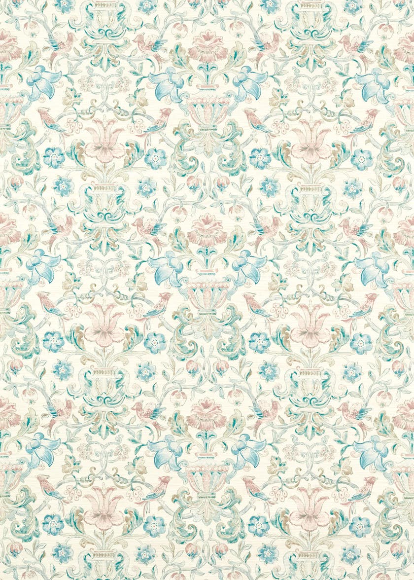 Zoffany - Pompadour Print Mineral Cotswolds Manor Wallpaper