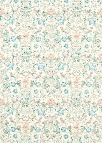 Zoffany - Pompadour Print Mineral Cotswolds Manor Wallpaper