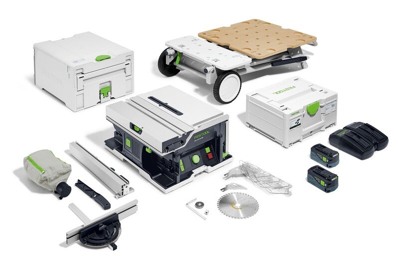 Batteridriven bordssåg CSC SYS 50 EBI-Set