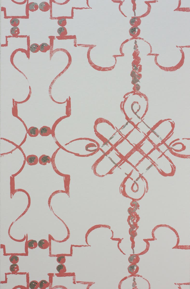 Nina Campbell - Les Indiennes Coral/Ivory