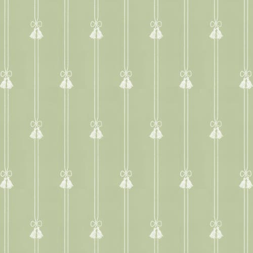 Lim & Handtryck - Snoddar&Tofsar - Grön/Vit K37-54