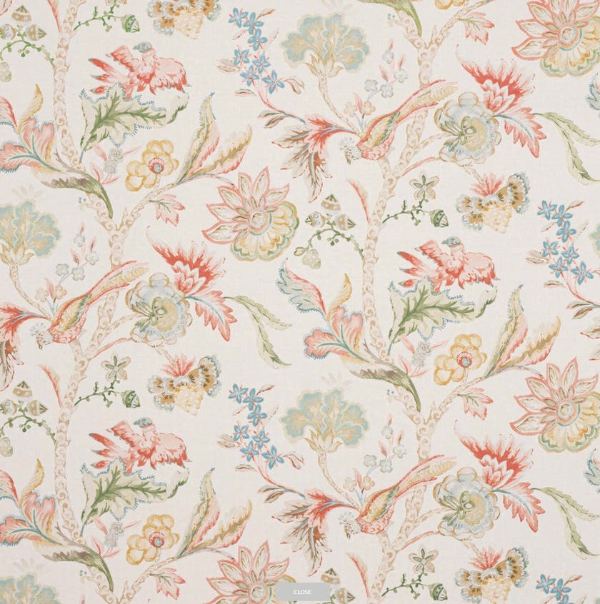 Colefax and Fowler - Belvedere WC Pink/Green