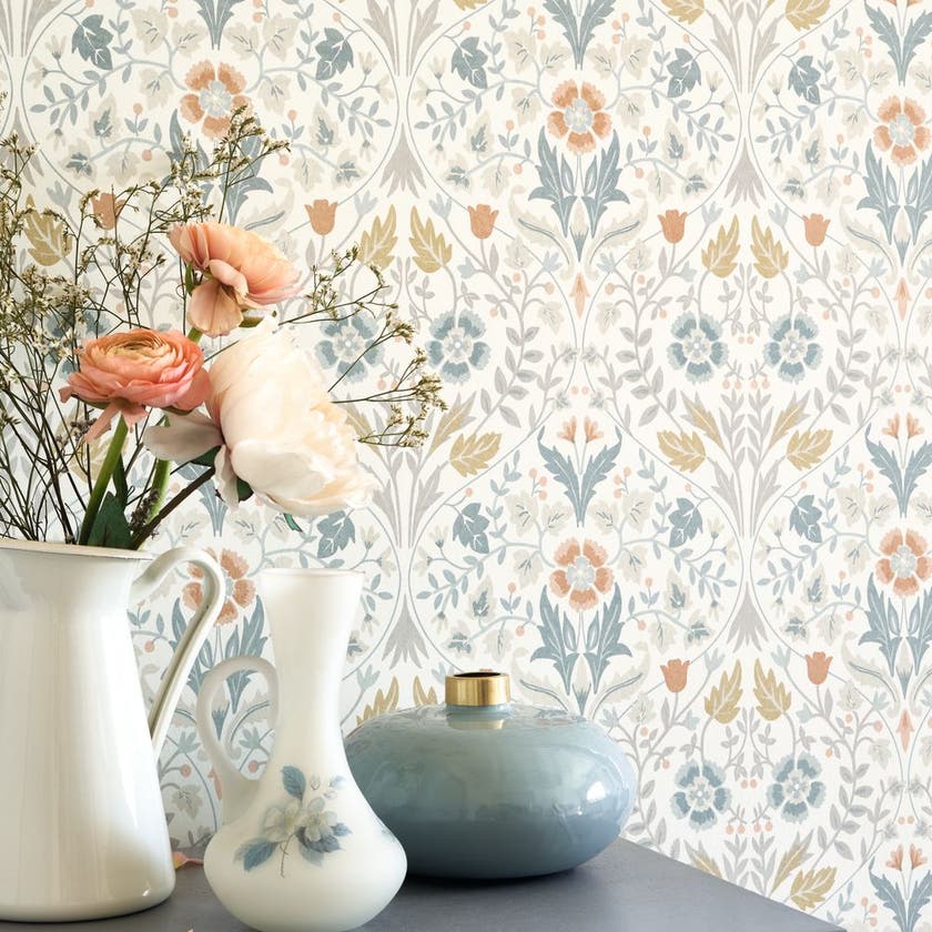 Casadeco - Archibald Bleu Givre Arts & Crafts