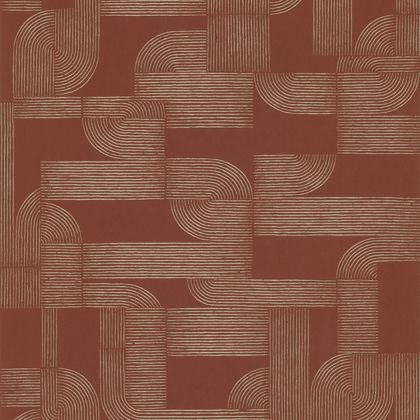 Casamance - Hector Terracotta/Doré Square Jasmin