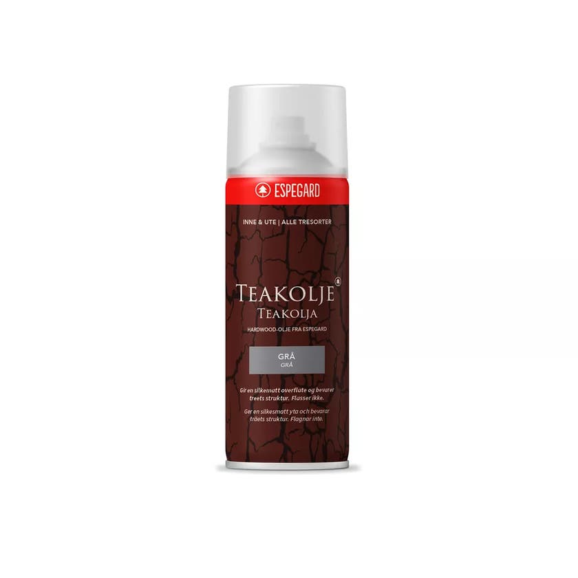 Teakolja grå spray 500ml
