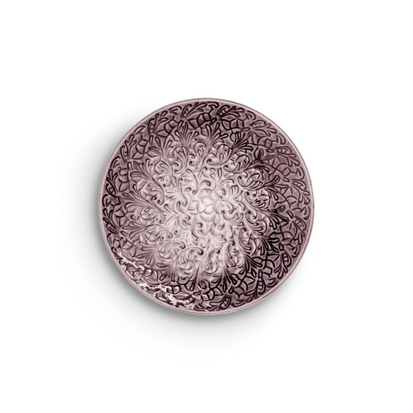 Lace Tallrik 20 cm Plommon