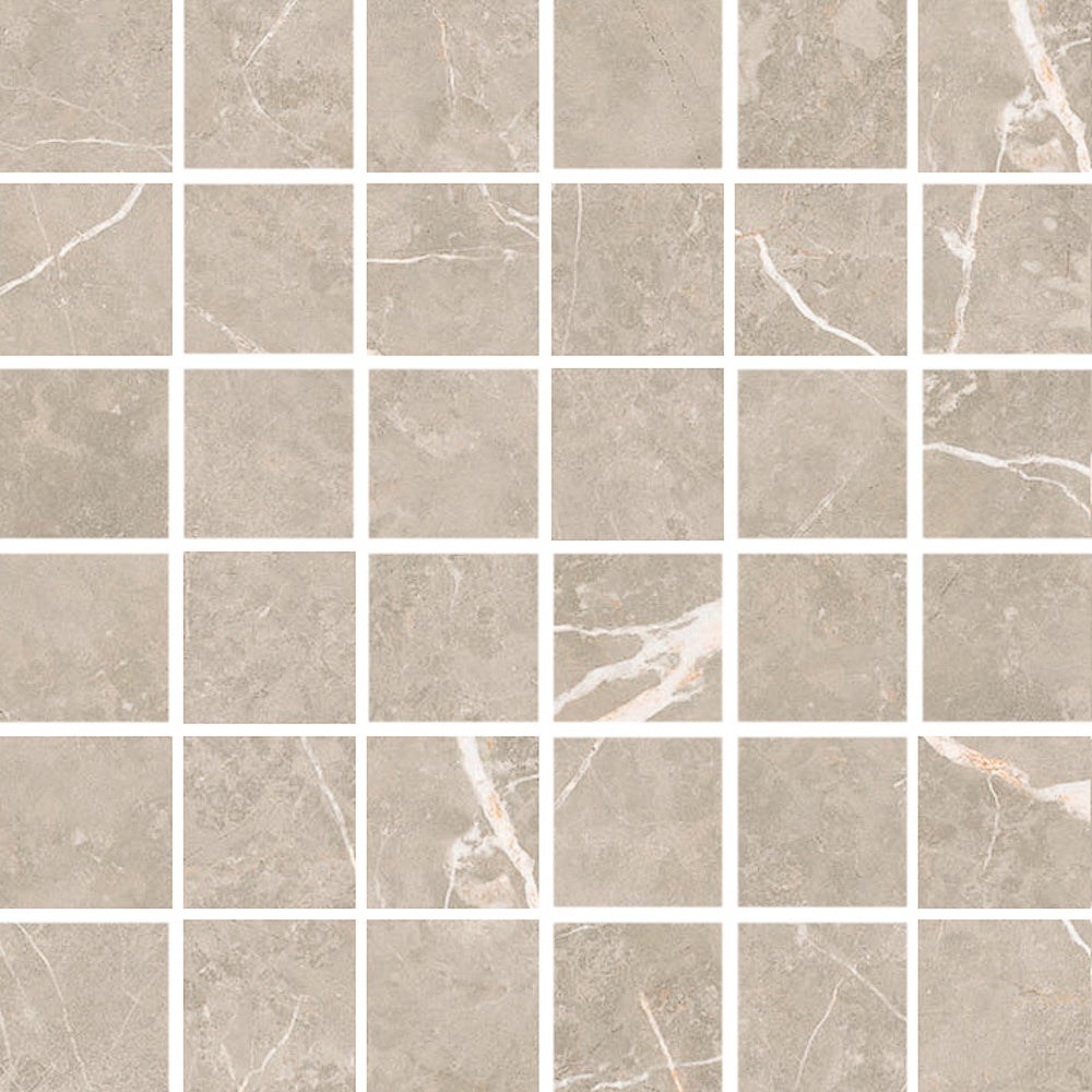 Glaciär Greige mosaik 5x5, ark 30x30