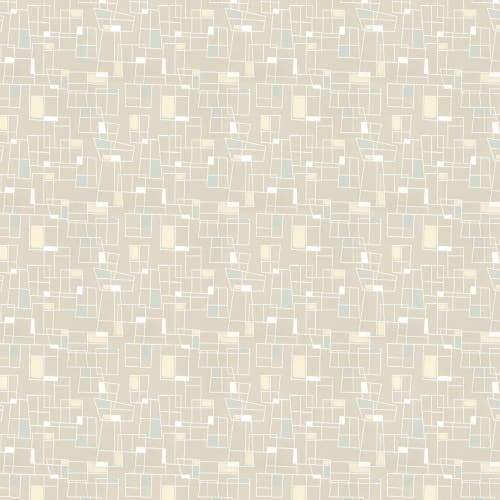 Lim & Handtryck - Rutor - Grå/ljusblå K44-41