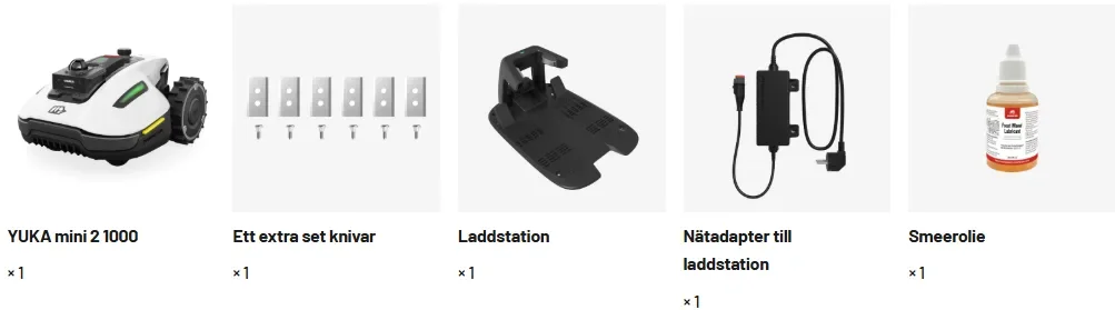 Robotgräsklippare Yuka Mini 2 1000